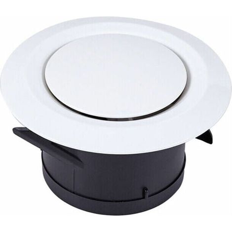 Griglia di ingresso e uscita aria Ø100, griglia di ventilazione rotonda regolabile in plastica - ventilazione a ventola (1/5)