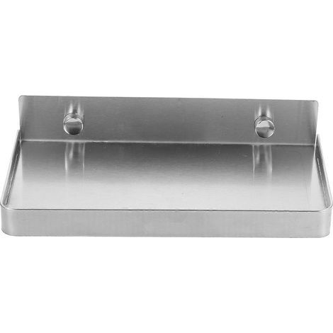 Étagère murale adhésive, petite étagère murale adhésive, support pour téléphone-18.5X9.1X4.2CM-Silver (1/3)