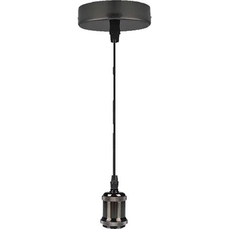 LAMPADARIO IN METALLO 'VINTAGE CM1010' colore cromo scuro