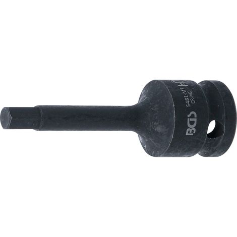 BGS Kraft-Bit-Einsatz Antrieb Innenvierkant 12,5 mm (1/2&quot) Innensechskant 7 mm - 5481-M7 (1/3)