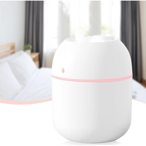CCYKXA Mini Water Humidifier, Small 220ml Portable USB Powered Cool Mist Air Diffuser for Office, Bedroom, Car