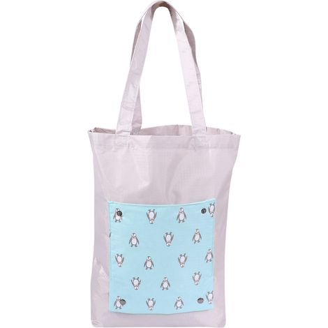 Sac De Courses Pliable Imperméable En Tissu Oxford - Grande Capacité Pour Supermarché Randonnée Sorties - 1 Pièce (1/5)