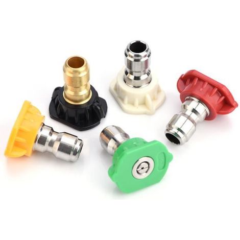 5 pièces Accessoires pour nettoyeurs haute pression -2,9 2,6 2 cm - 1,14 1,02 0,79 pouces HB016 (1/4)