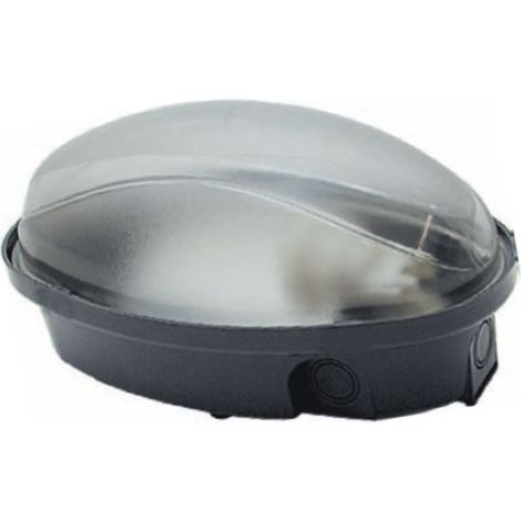 Plafonnier FME Art 62.721 ovale E27 noir pour lampes jusqu&39A 60W noir