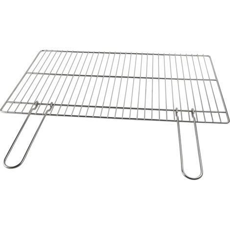 Filtex griglia BBQ ferro cromato manici pieghevoli 60x40 cm