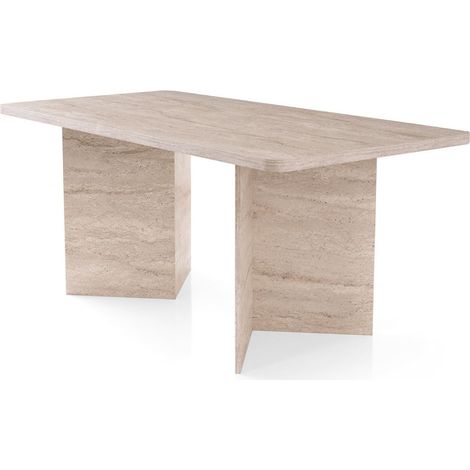 Tavolo da pranzo con piano rettangolare e 2 gambe L180 cm - LOFT (1/5)