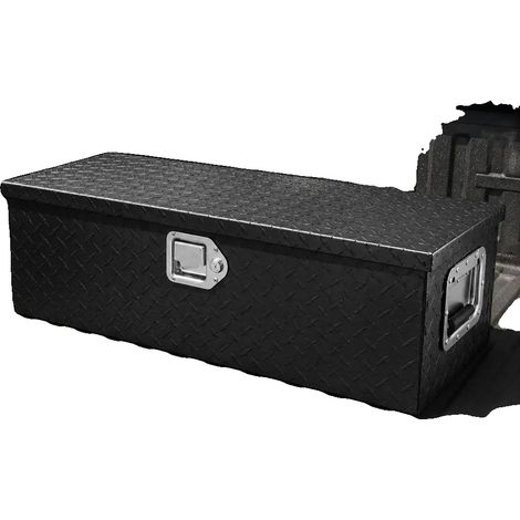 Caja de herramientas, diseño con cerradura, asas portátiles, color plata. (1/2)