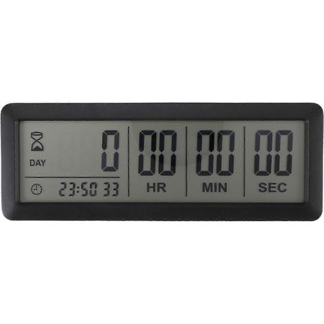 Compte à rebours numérique 999 jours, grande horloge pour cuisine, laboratoire ou école (1/5)