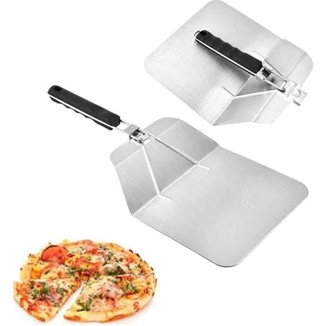 Pelle à pizza - Cuisine - Acier Inoxydable - Pliable - Poignée Ergonomique - 540mm x 255mm (1/4)