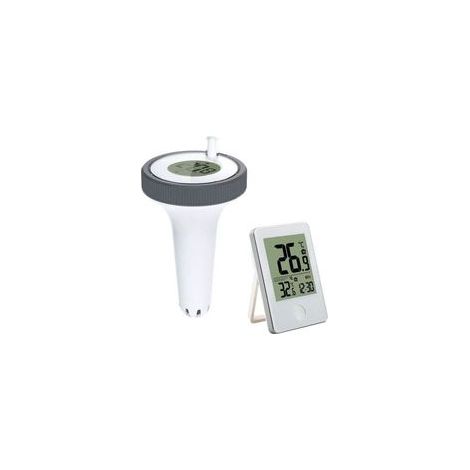 Thermomètre de piscine sans fil – Récepteur numérique intérieur/extérieur – Plage de température -40°C à +70°C – Étanche et anti-poussière (1/3)
