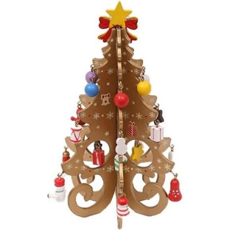 Décorations de Noël - Golden - Arbre de Noël - Fait main - Pour enfants - Bureau (1/5)