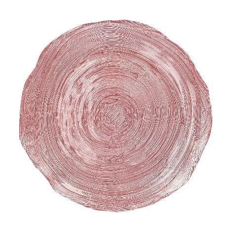Piatto Decorativo Casa in Vetro Izzy Rosa 21 cm (1/2)