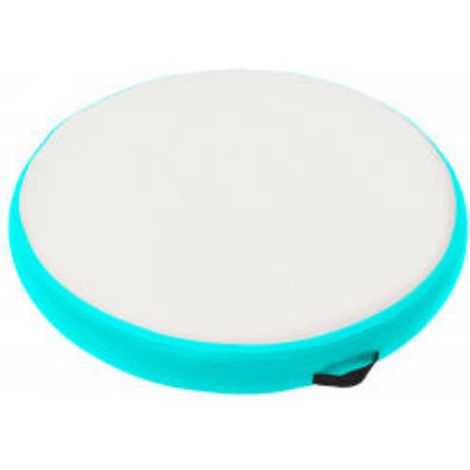 vidaXL Esterilla inflable de gimnasia y bomba PVC verde 100x100x20 cm (1/2)