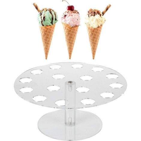 Dailygoods - Transparenter Kegelständer - Sushi-Rollenhalter - 16 Löcher (1/5)