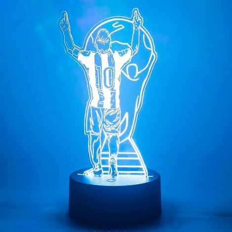LED-Nachtlicht in Fußballform mit Touch-Steuerung, 7-farbige 3D-Fußballlampe fürs Kinderzimmer