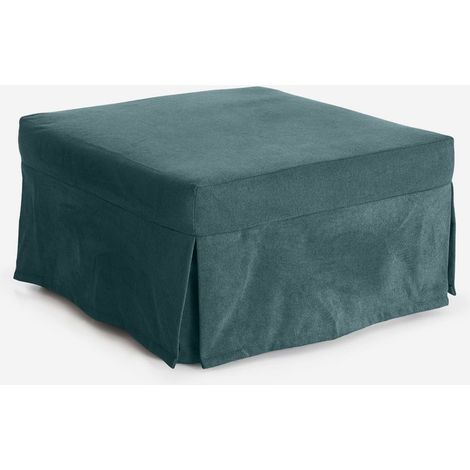 Pouf letto singolo idrorepellente sfoderabile Made in Italy Stelvio - Turchese (1/5)