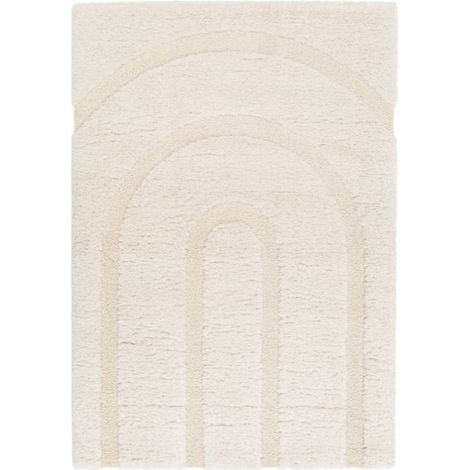 BOBOCHIC - Tapis poils longs ALBA motif abstrait 200x290 (1/5)