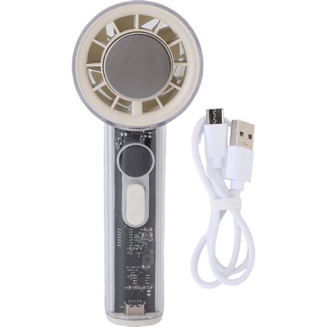 Ventilador de Mano Plegable con Enfriamiento Semiconductor, Batería 4000mAh y Funcionamiento Silencioso – Ideal para Oficina y Viajes (1/5)