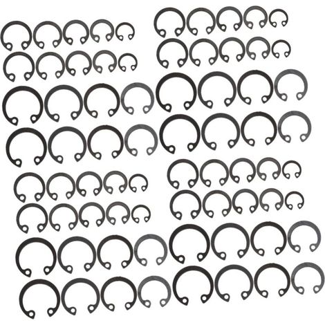 3 Ensembles Assortiment de Anneaux de Retenue pour Axes de Fixation pour Usages Mécaniques