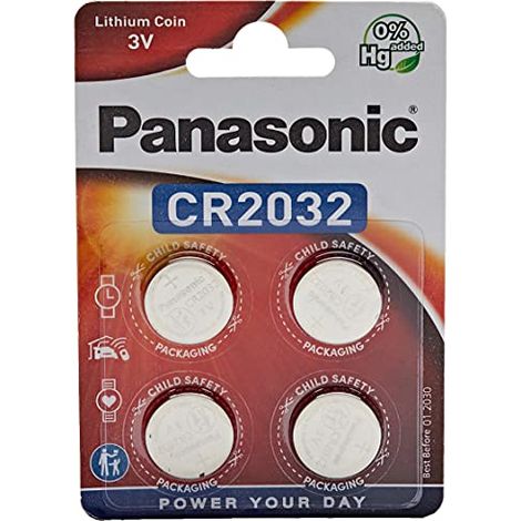 Batteria Panasonic CR 2032EP/2B/4 pezzi (1/2)