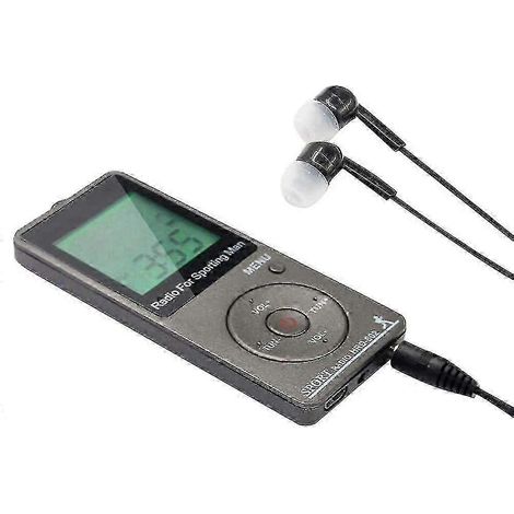 Radio portable AM/FM, radio personnelle avec écouteurs, radio Walkman avec batterie rechargeable, numérique (1/5)