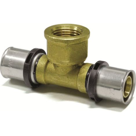 Pressfitting T-Stück Innengewinde TH Kontur