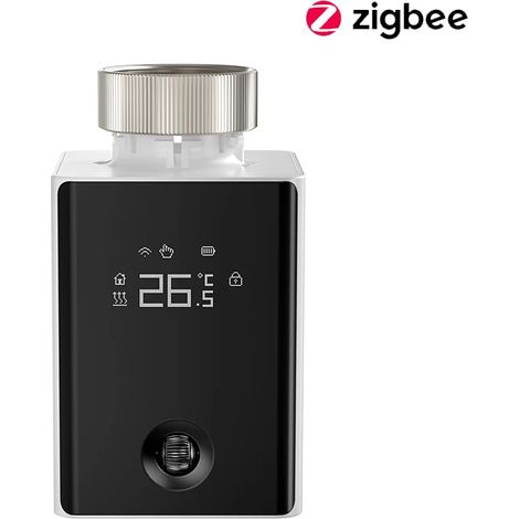 Vanne thermostatique intelligente ZigBee 3.0, actionneur de radiateur thermostatique programmable, compatible avec Doodle Alexa et Google Home Alice. (1/5)