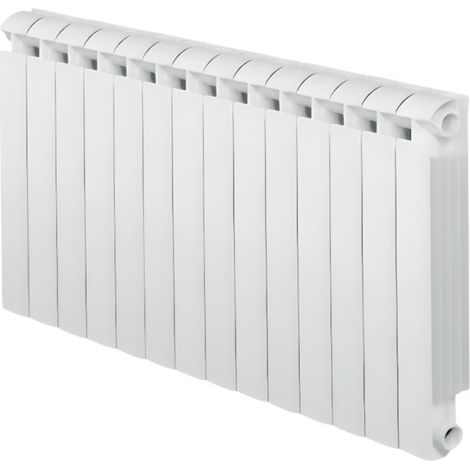 Global – Radiateur fonte aluminium 2268W – 14 éléments – Compatible chauffage central – Température max 110°C – Surface jusqu'à 25 m²