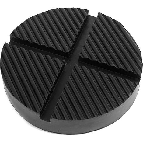 Gummiauflage für Wagenheber, Hebebühne, Rangierwagenheber, Reifenwechselauflage (1 Stück - schwarz) (1/5)