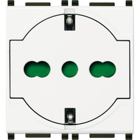 Presa Schuko universale Vimar Plana up 14211 bianco