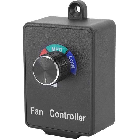 Régulateur de vitesse électronique sans palier pour ventilateur de conduit, interrupteur de contrôle de vitesse variable, prise US 120V (1/5)