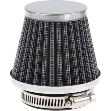Filtre à air pour moto 38 mm 15 pouces, filtre d'admission à haut débit, kit d'admission d'air froid conique Sport Power Mesh pour moto (1/5)
