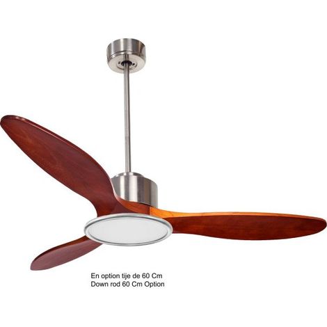 Modulo de KlassFan - Ventilateur de plafond avec lumière bois rouge idéal de 25 m² à 40 m² KLDC3P5RW132L2Ch (1/3)