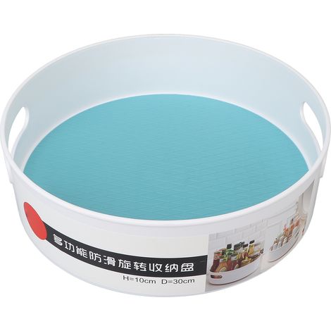Tourne-disque de rangement 360°, caddy rotatif multifonction pour maquillage, fournitures de bureau et maison (1/5)