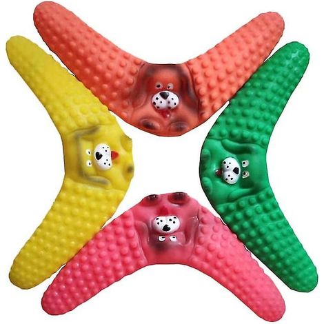 Lot de 4 jouets boomerang pour chien (1/2)