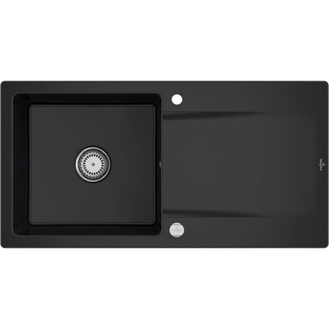 VB Einbauspüle Siluet 60 333602 1000x510mm Rechteck Pure Black (1/2)