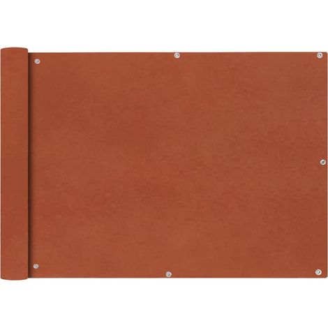 Paravento per balcone protezione privacy paravento in tessuto Oxford 75 x 400 cm marrone ocra 020010170
