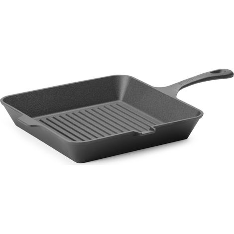Sartén de hierro fundido para asar carne y verduras 265 x 265 mm