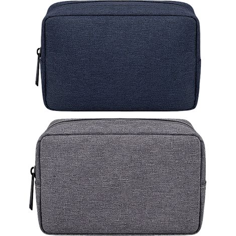 Sac Organisateur Électronique - Toile Oxford Résistante - Compartiments Maille et Fermeture Éclair - Pour Câbles Adaptateurs Disques Durs Souris - 1 Pièce (1/5)
