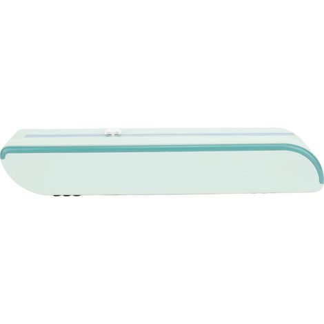 Découpeur de film étirable aimanté avec ventouses, lame coulissante bidirectionnelle, distributeur pour papier aluminium, papier cuisson et papier ciré (1/5)