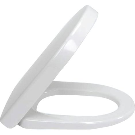 Subway, asientos de inodoro compactos, bisagras de acero inoxidable, Duroplast blanco (1/2)