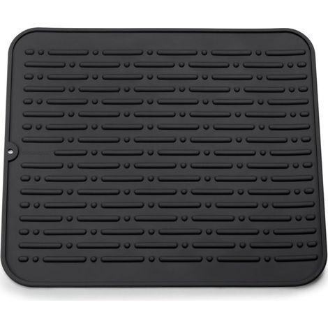 XL Silicone Dish Drying Mat (Black) 45 x 40 cm Lifetime Warranty