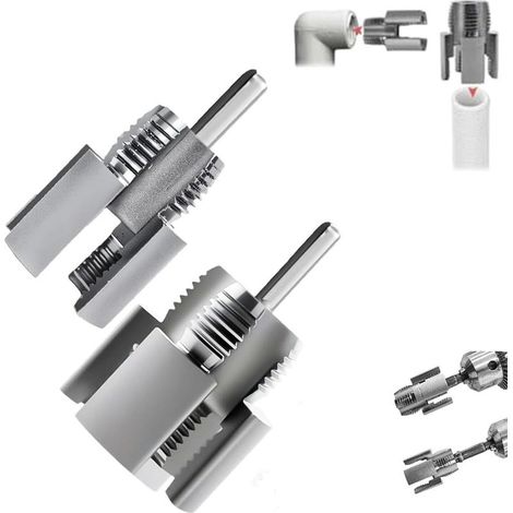 Innen- und Außengewindeschneidwerkzeug – für PPR-, PVC- und MPP-Kunststoffrohre – Durchmesser 1,27 cm oder 1,9 cm – Komplettset ×1 (1/5)