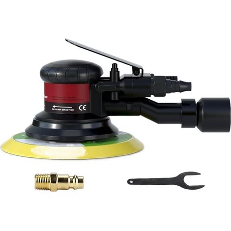 Polisseuse Ponceuse Meuleuse d'air de ponceuse orbitale pneumatique, outils pneumatiques excentriques de polissage/rectifieuse sous vide de 125 mm/150 mm(CentralVacuum Sander r) (1/5)