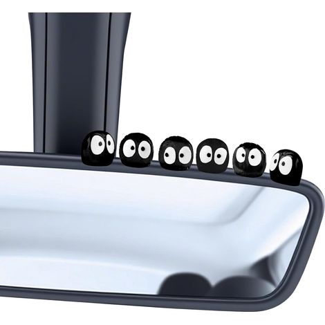 Lot de 30 mini figurines mignonnes en suie lumineuses avec colle amovible, figurines de dessin animé lumineuses, décoration pour rétroviseur de voiture, tableau de bord, maison, bureau, décoration (1/5)