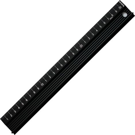 Règle échelle en métal 30 cm règle d'architecte ensemble de dessin technique outil de géométrie (1/5)