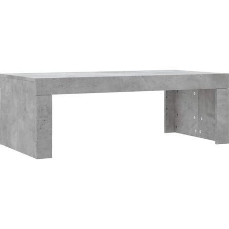 Maison Exclusive - Tavolino Salotto Grigio Cemento 102x50x36 cm Legno Multistrato (1/5)