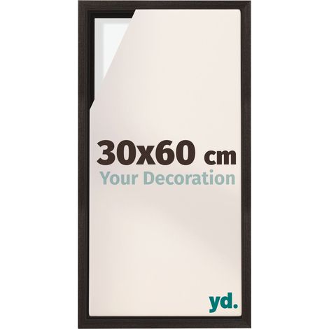 Your Decoration - Cadre flottant  - Chene Fonce - Cadre en caisse américaine pour toile sur chassis - MDF - Lyon (1/5)