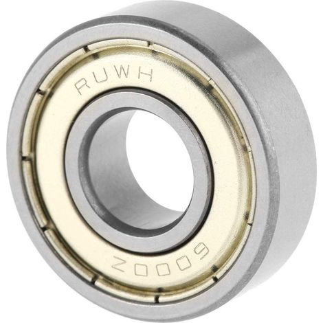 Roulement scellé en métal, roulement à billes avec acier et métal à gorge profonde, roulement à billes 6000zz pour équipement électronique de machine-outil 10Pcs 10x26x8mm (1/5)