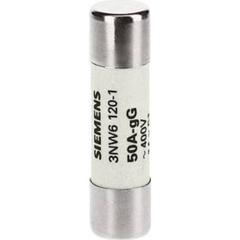 Siemens 3NW61201 Inserto fusibile a cilindro 50 A 500 V 10 pz. (1/2)
